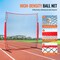 Portable Ball Barrier Net with 7-Ply Reinforced Mesh and Powder-Coated Steel Frame Included Stakes